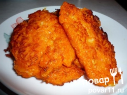 Оладьи морковные